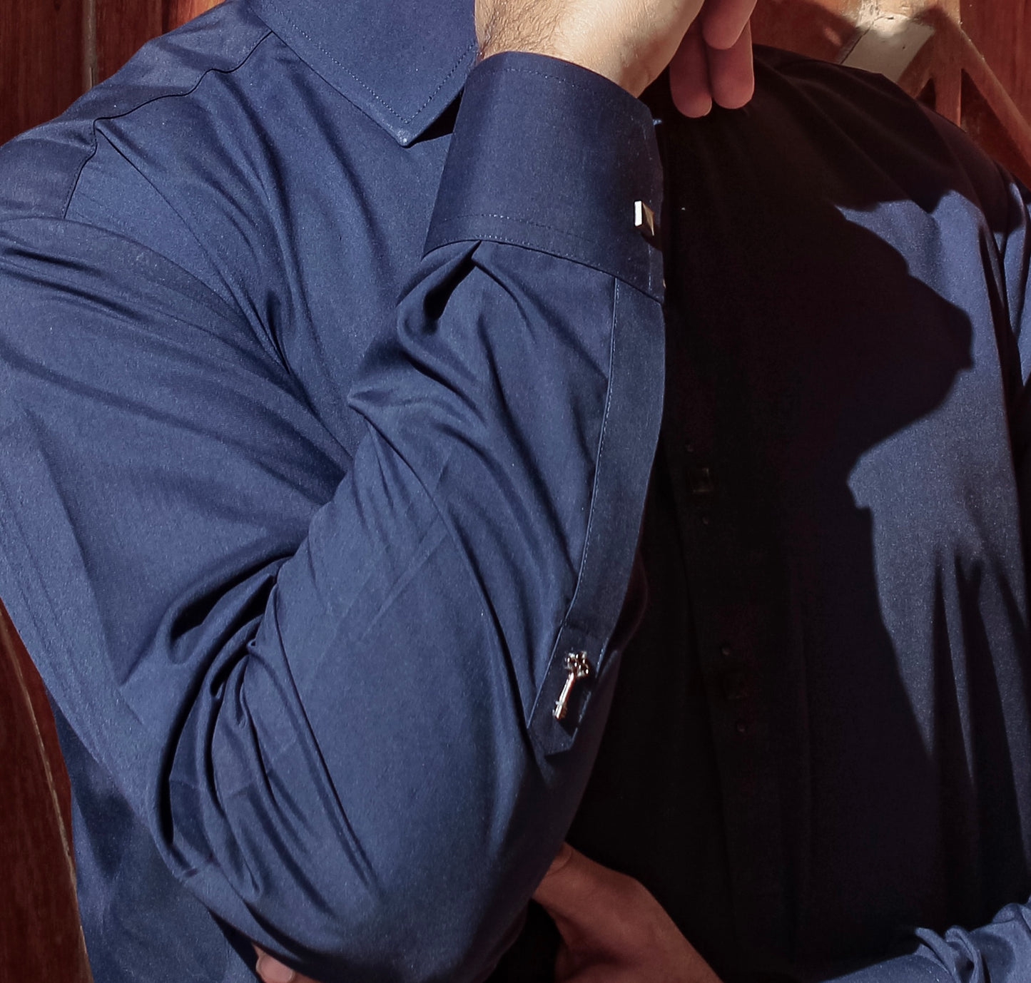 Navy Blue Kameez Shalwar